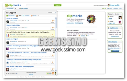 ClipMarks Vs ClipClip: cattura “porzioni” dei tuoi siti web preferiti