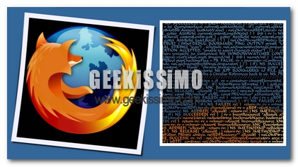 Poster Firefox realizzato con le linee del codice sorgente del browser open source!