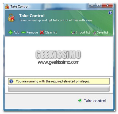 Windows Vista: prendere il controllo dei file con TakeControl