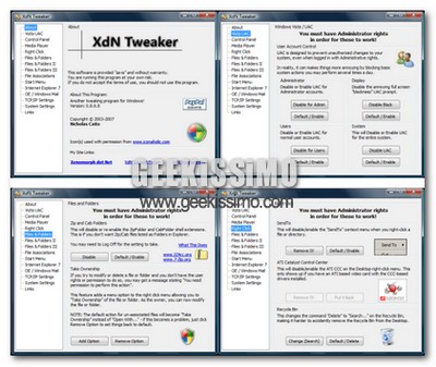 XdN Tweaker, un nuovo ottimizzatore gratuito per Windows