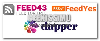 3 servizi web 2.0 free per creare feed RSS dove non ci sono