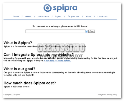Un nuovo modo per commentare il web: Spipra