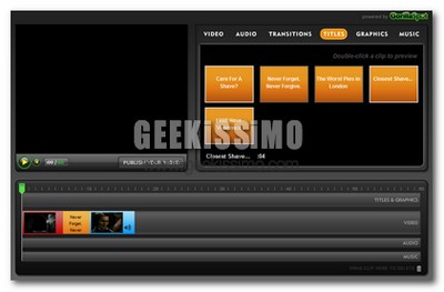 GorillaSpot, ottimo servizio web per editing video