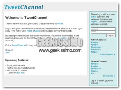 TweetChannel, per creare canali di discussione in Twitter