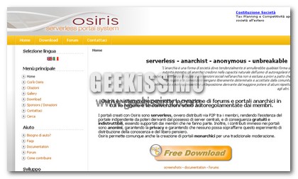 Osiris: Rivoluzione nel mondo dei CMS (blog, portali, forum, ecc)