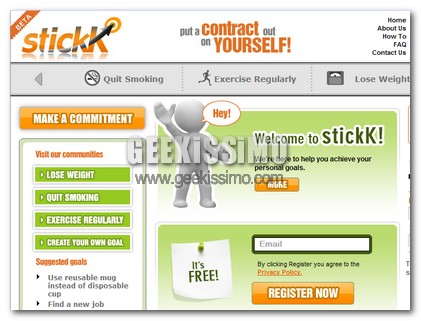Stickk: stipulare un contratto con se stessi per smettere di fumare o perdere peso