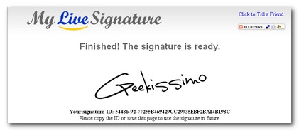 Come creare una firma per il Web che sembri scritta a mano con MyLiveSignature
