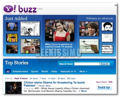 Yahoo! Buzz, il sistema di social bookmarking che fa paura a Digg. La nostra recensione