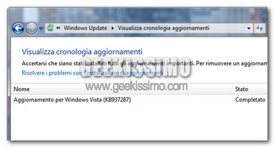 Windows Vista e l’aggiornamento killer KB937287, come risolvere il problema dei riavvii continui