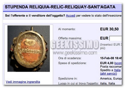 Le reliquie di San Vincenzo, la spazzatura di Napoli e i vostri acquisti più “pazzi” su eBay