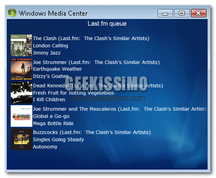 MceFM: ascoltare la musica di Last.fm su Windows Vista Media Center