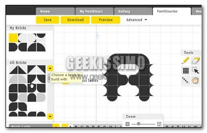 Creare font personalizzati direttamente online con FontStruct