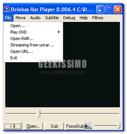 Dziobas RAR Player ovvero visualizzare video contenuti in archivi RAR incompleti