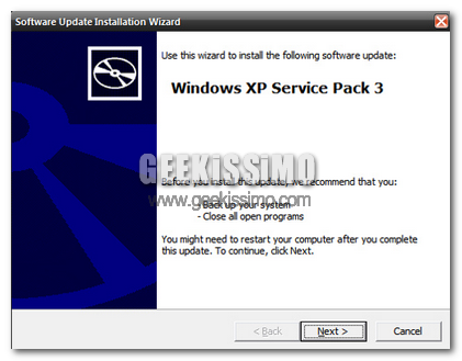 Windows XP SP 3 forse ci siamo