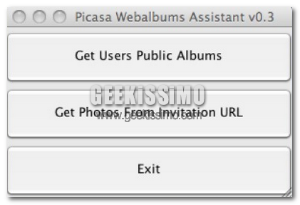 Scaricare interi album da Picasa con Picasa Webalbums Assistant per Mac, Linux e Windows