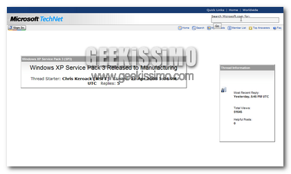 Windows XP Service Pack 3, osserviamo insieme le nuove features