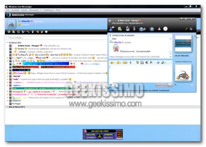 Geekissimo Skin! per Windows Live Messenger