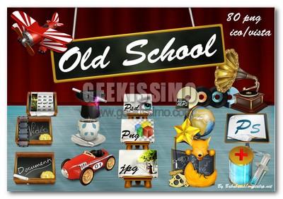 Old School, set di icone gratuite vecchio stile per abbellire i nostri desktop