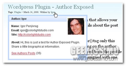 Author Exposed Plugin: un’interessante plugin per WordPress!