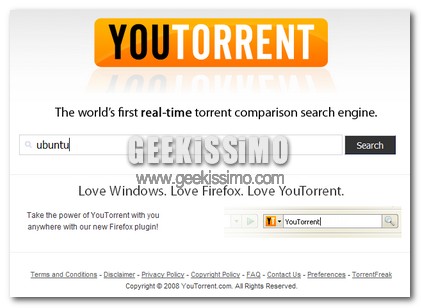 YouTorrent: Disponibili solo Torrent Legali!