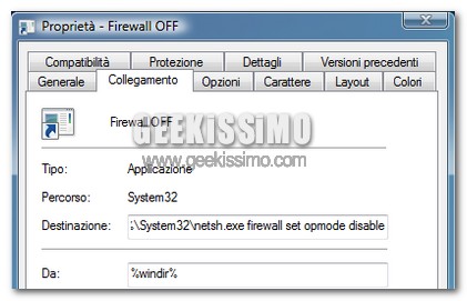 Come attivare o disattivare il Firewall di Windows Vista in un solo click