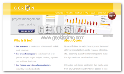 Qcron, servizio Web Based per la gestione semplificata di attività lavorative
