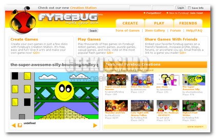 Creare giochi online e condividerli in rete e nel proprio sito con Fyrebug