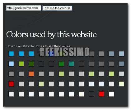 mooColorFinder ovvero trova colori web facilmente