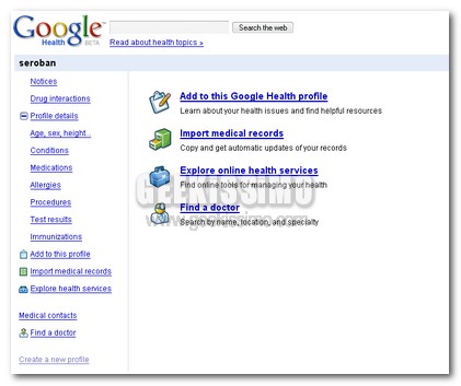 Google Health la salute a portata di Click