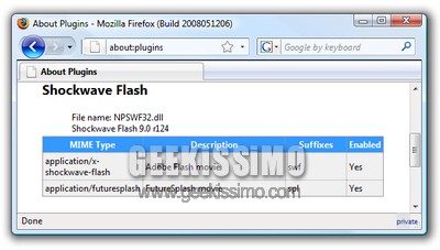 Firefox su Vista, come installare manualmente il plugin Flash