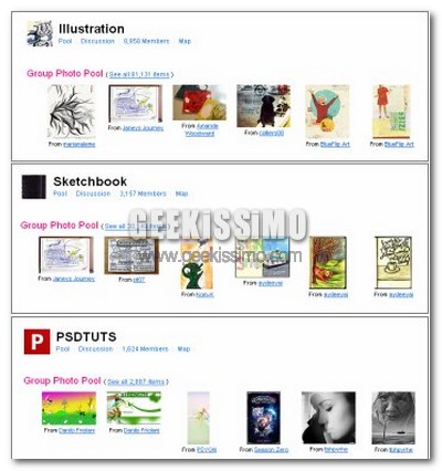 99 gruppi di Flickr dove trovare splendide illustrazioni, schizzi, foto ed idee per nuovi lavori