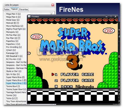 FireNes: emulatore Nintendo per Firefox