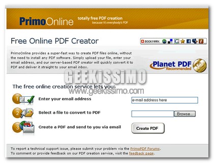 Convertire qualsiasi documento in PDF con PrimoOnline