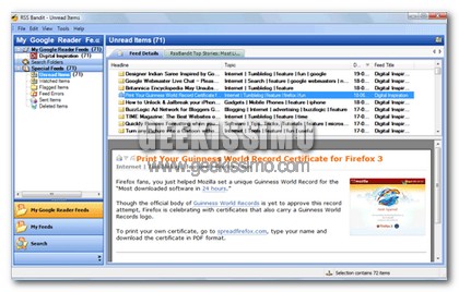 Liferea e RSS Bandit: client per la lettura dei feed RSS per Windows e Linux