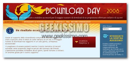 DownloadDay Firefox: ecco i dati dei sistemi operativi