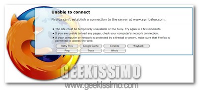 Firefox, 3 estensioni per rendere utili le schermate di errore che compaiono quando un sito è irraggiungibile