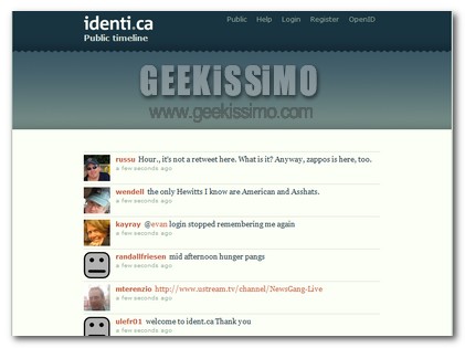 Nuovo servizio di micro blogging publico: Identi.ca!