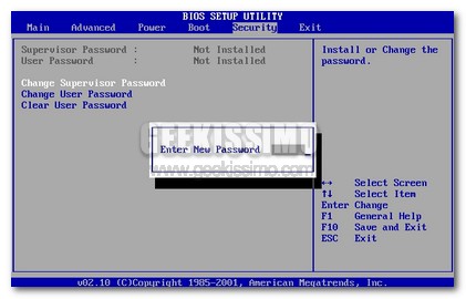 Come resettare o scoprire la password del BIOS