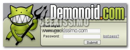Creiamo un account su Demonoid.com