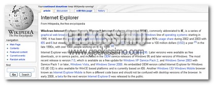 Qpedia ovvero portiamo Wikipedia su Internet Explorer