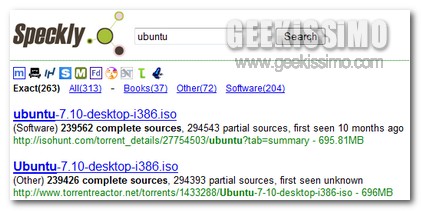 Speckly: nuovo motore di ricerca per file Torrent