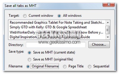 Abilitiamo il supporto ai file MHT in Firefox