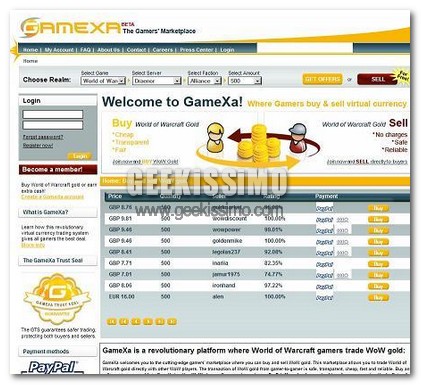Gamexa: guadagnare giocando on-line