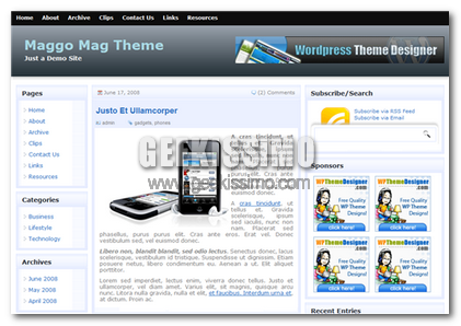 Temi WordPress: Maggo Mag Theme