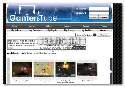 GamersTube: YouTube per i giocatori
