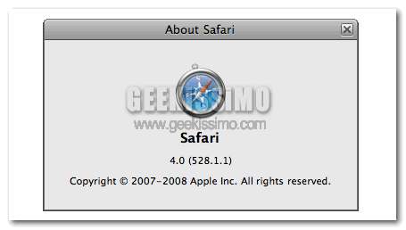 Safari 4.0, nuova Developer Preview distribuita agli sviluppatori