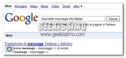 Traduciamo velocemente una parola con Google