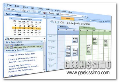 Gestire il Google Calendar via Outlook con KiGoo