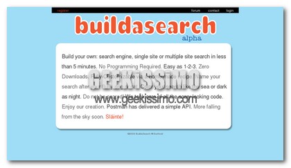 Crea e personalizza il tuo motore di ricerca con BuildASearch