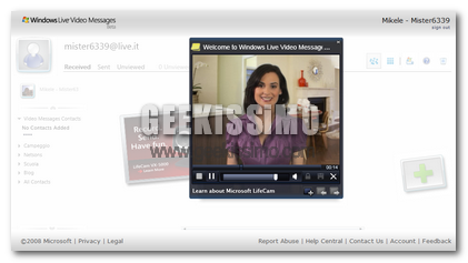 Windows Live Video Messages disponibile per il download!